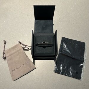 David Yurman Petite Chatelaine Bracelet in Sterling Silver, black onyx